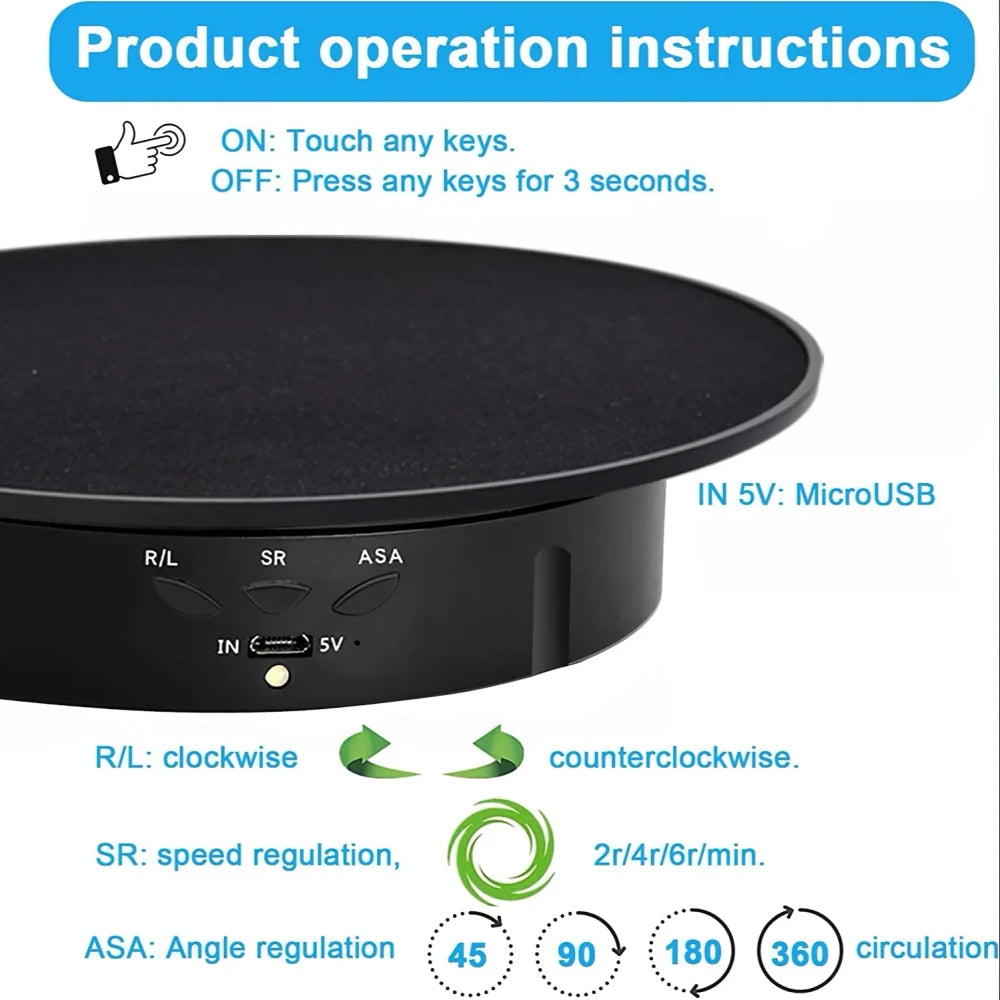 Electric Rotating Jewelry Display Stand